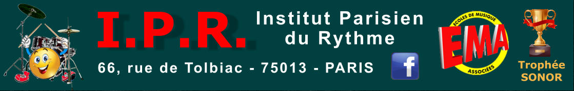 I.P.R. 66, rue de Tolbiac - 75013 - PARIS Institut Parisien du Rythme Trophée SONOR